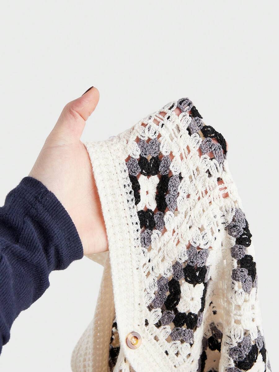 Chemises au crochet tendance homme col cubain été style vintage
