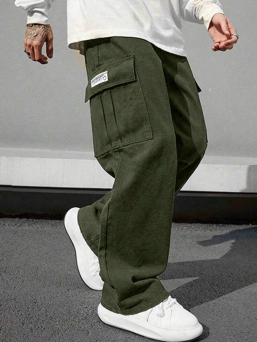 Pantalon cargo décontracté streetwear multi-poches pour homme