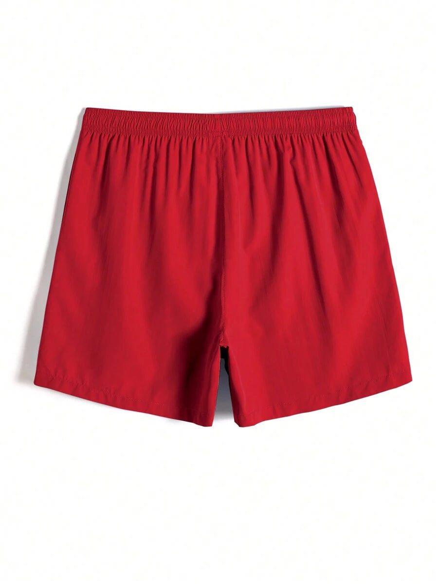 Short court décontracté de style plage avec cordon de serrage pour homme