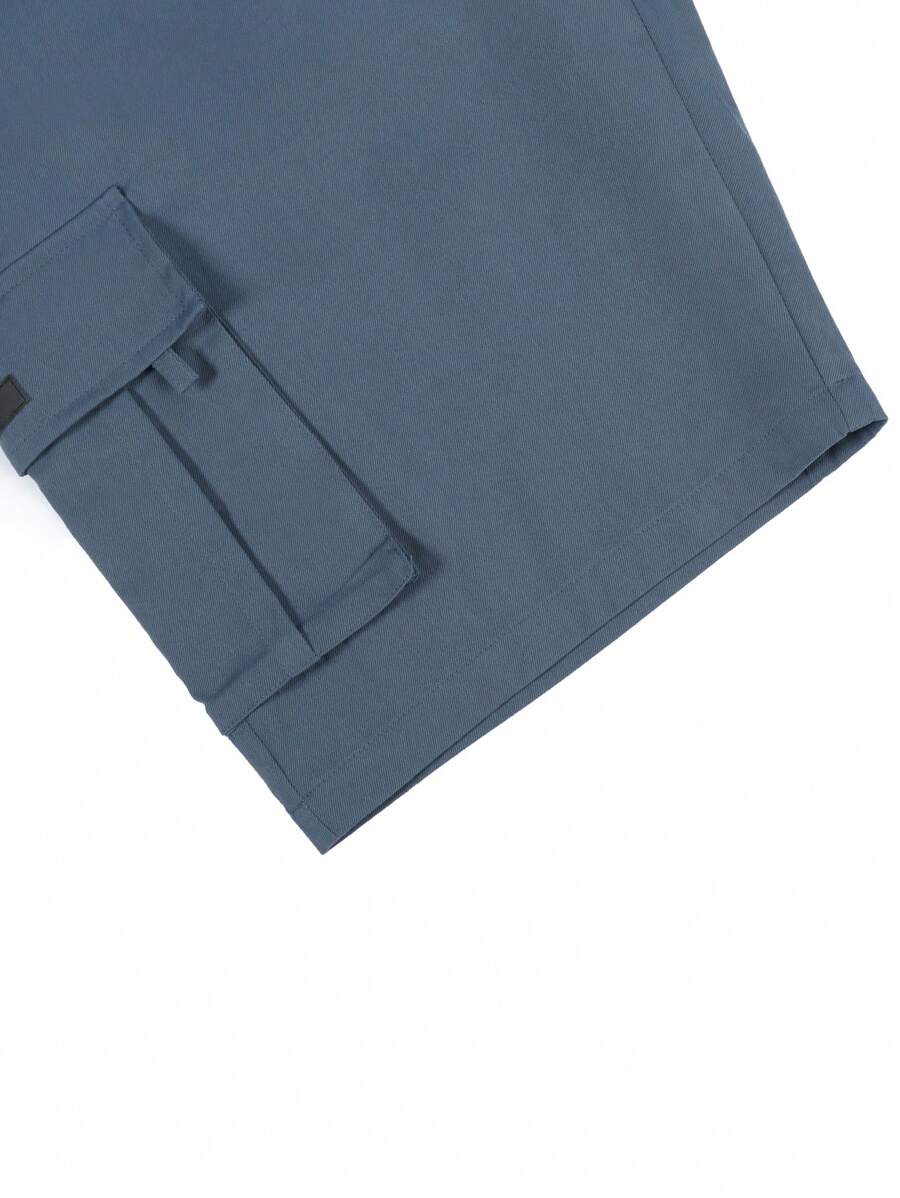 Shorts cargo pour hommes avec taille à cordon de serrage et poches latérales