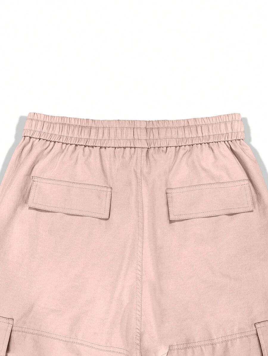Pantalon cargo homme coupe ample avec poches rabat style décontracté