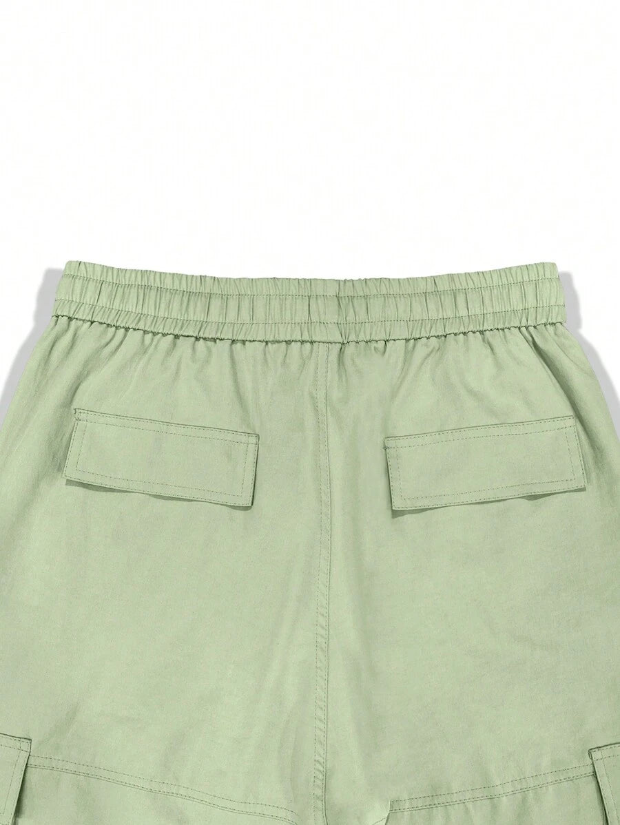 Pantalon cargo homme coupe ample avec poches rabat style décontracté