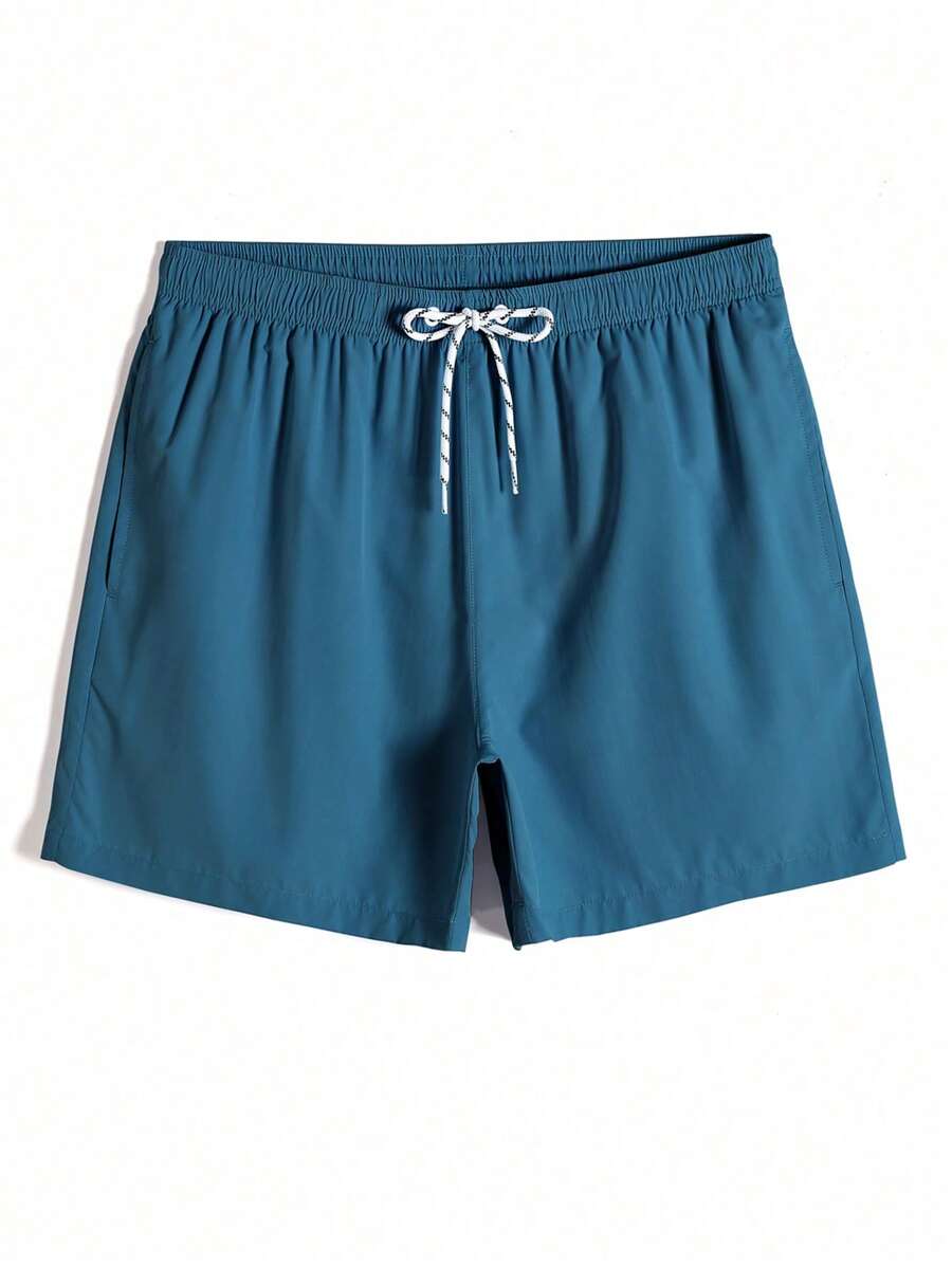 Short court décontracté de style plage avec cordon de serrage pour homme