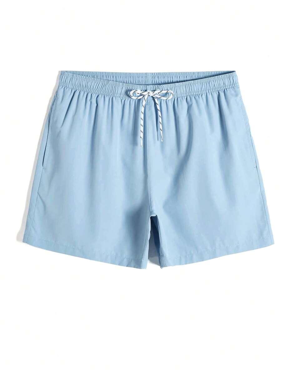 Short court décontracté de style plage avec cordon de serrage pour homme
