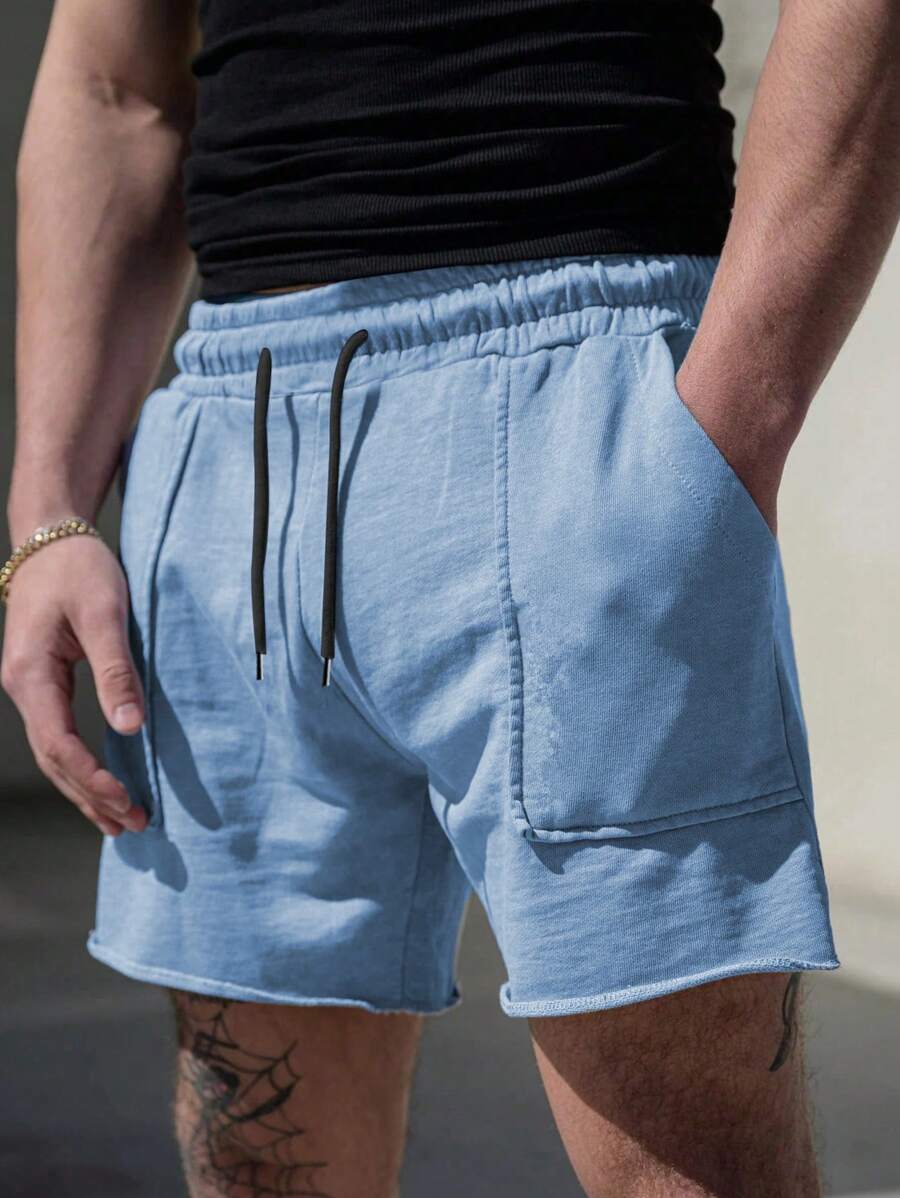 Short de sport pour homme avec cordon de serrage et poches pratiques