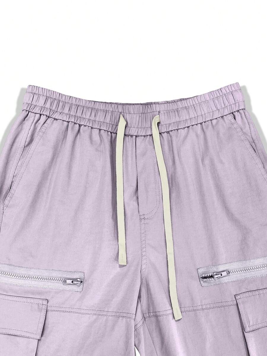 Pantalon cargo homme coupe ample avec poches rabat style décontracté