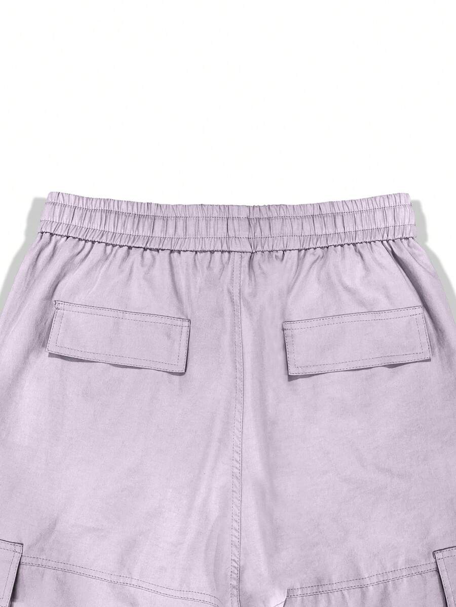 Pantalon cargo homme coupe ample avec poches rabat style décontracté