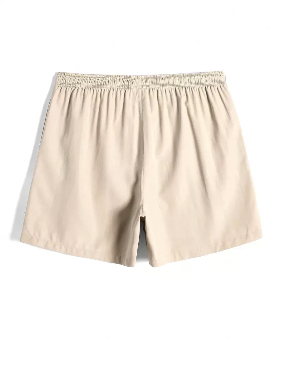 Short court décontracté de style plage avec cordon de serrage pour homme