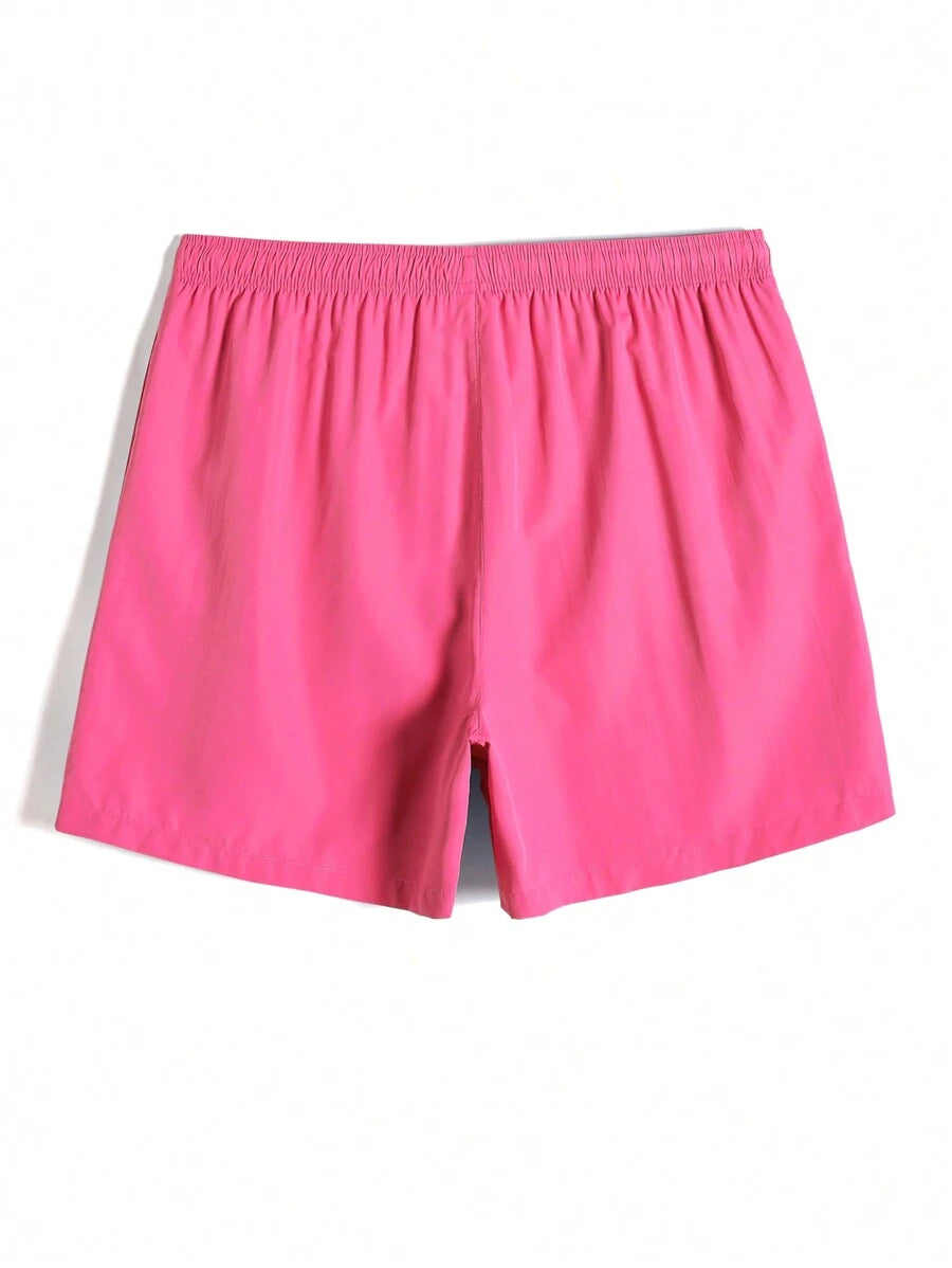 Short court décontracté de style plage avec cordon de serrage pour homme