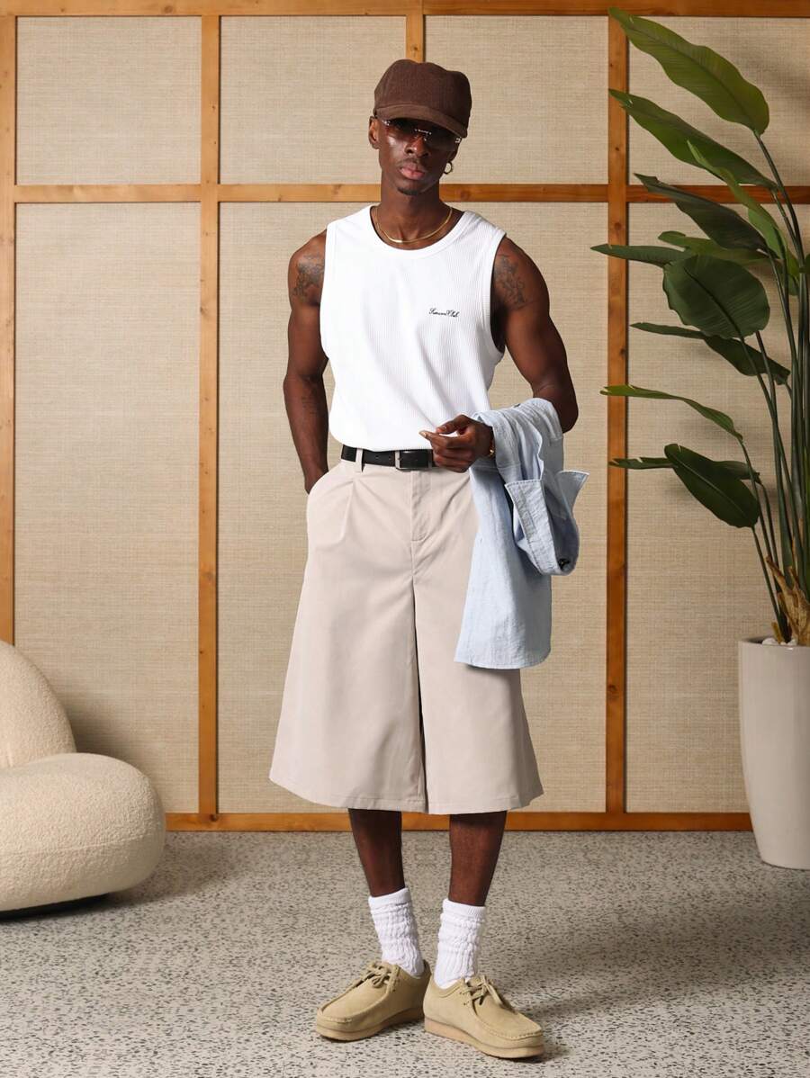 Chemises athlétique côtelé haut de gamme sans manches - Haut d'été Activewear