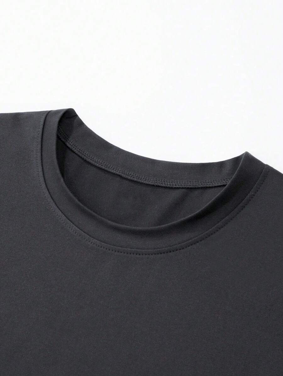 Chemise à col rond imprimée rayures style casual moderne été