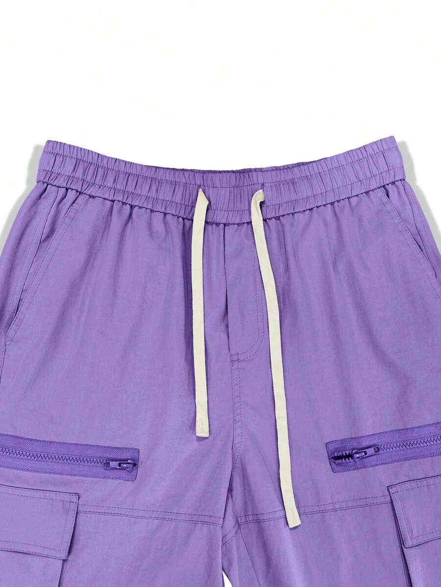 Pantalon cargo homme coupe ample avec poches rabat style décontracté
