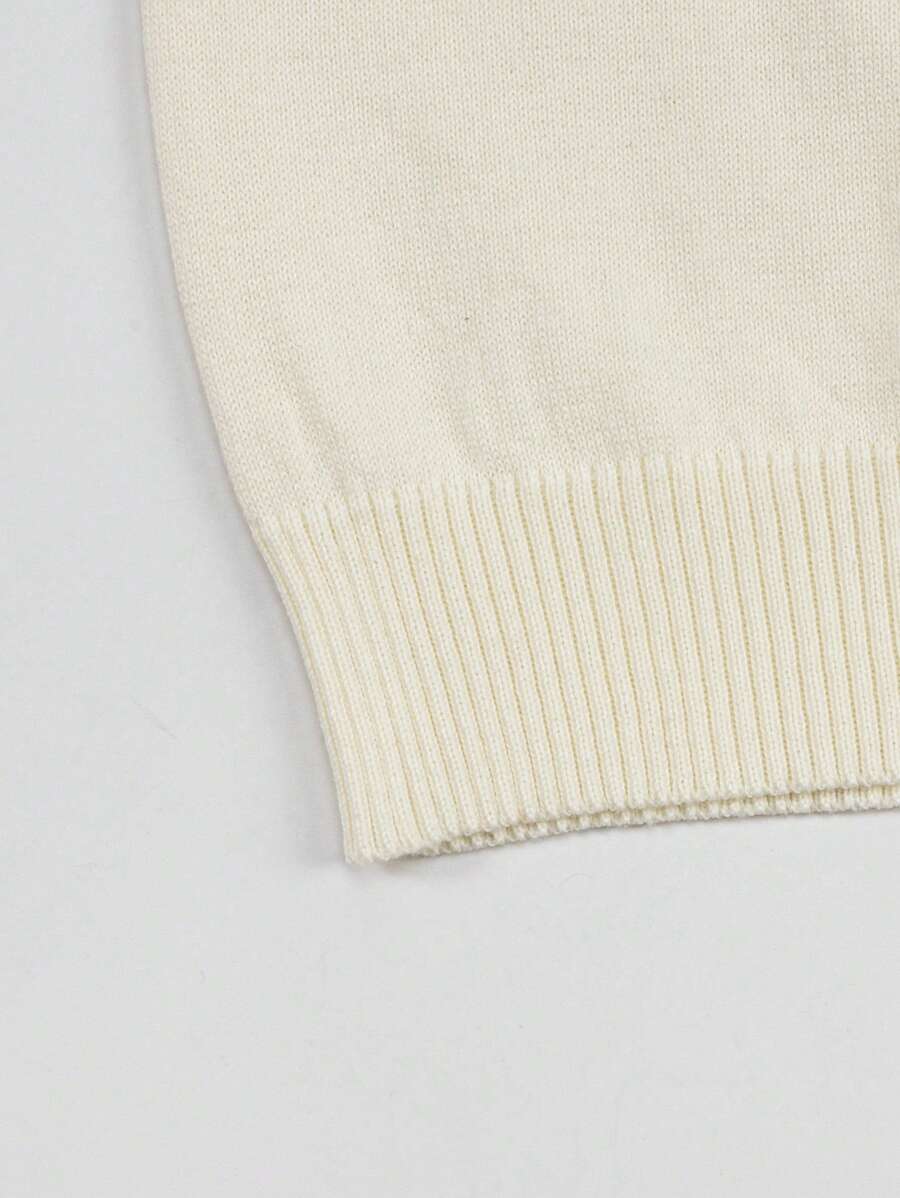 Chemise à rayures décontractée à col ras du cou et manches courtes pour homme