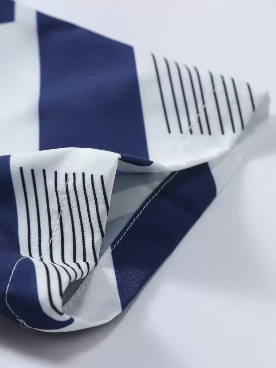 Deux ensembles pièces imprimé graphique moderne pour homme - vêtements d'été