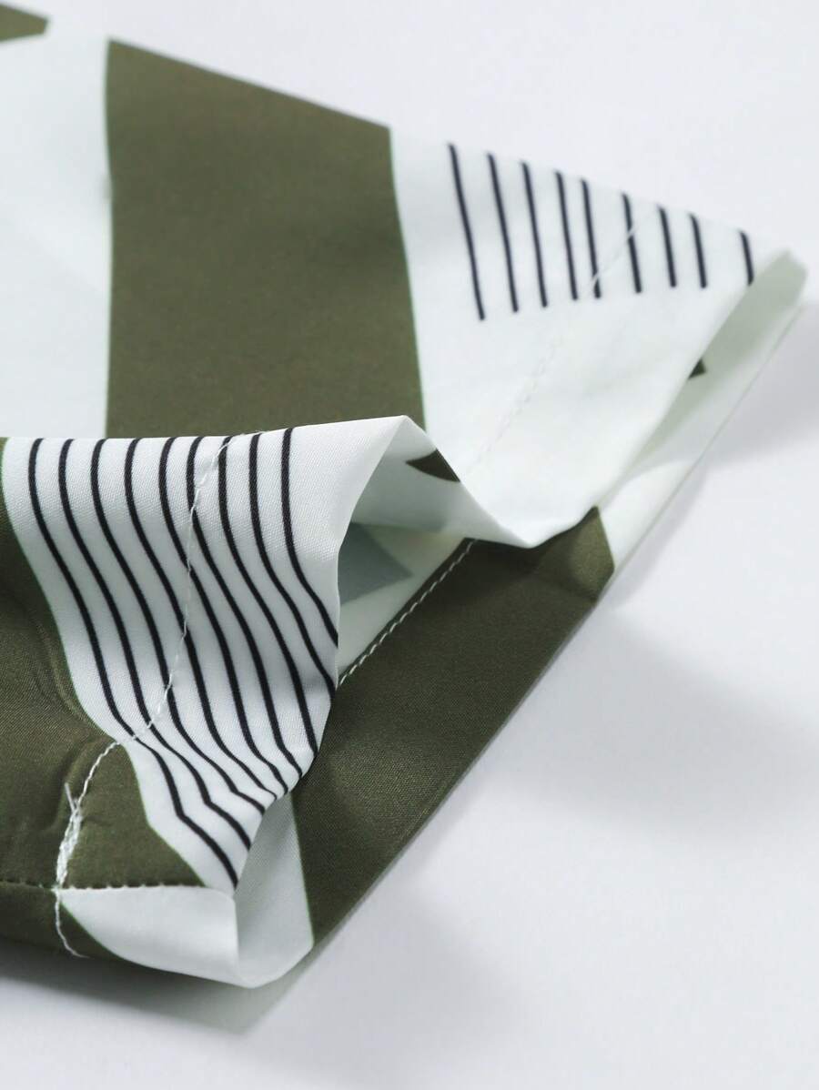 Deux ensembles pièces imprimé graphique moderne pour homme - vêtements d'été