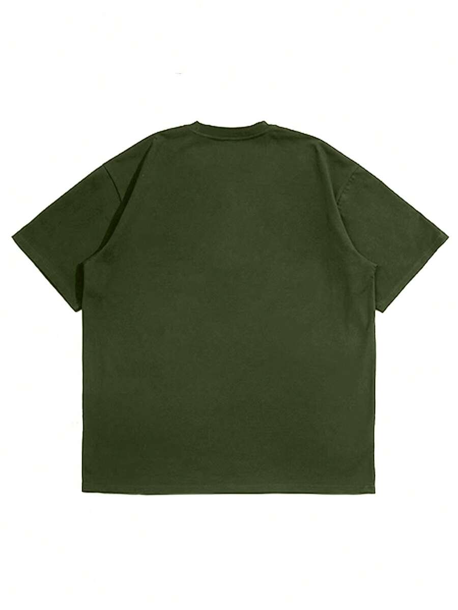 Chemise à col rond imprimée rayures style casual moderne été