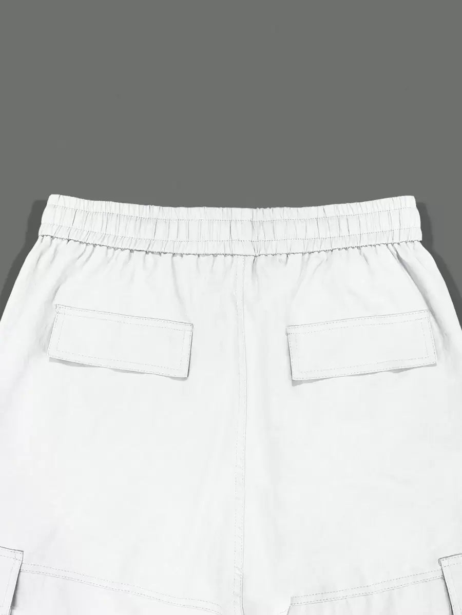 Pantalon cargo homme coupe ample avec poches rabat style décontracté