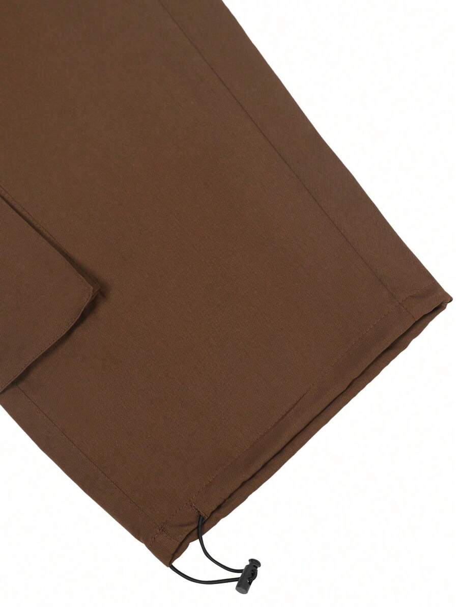 Short cargo décontracté à cordon de serrage pour homme – Utilitaire multi-poches