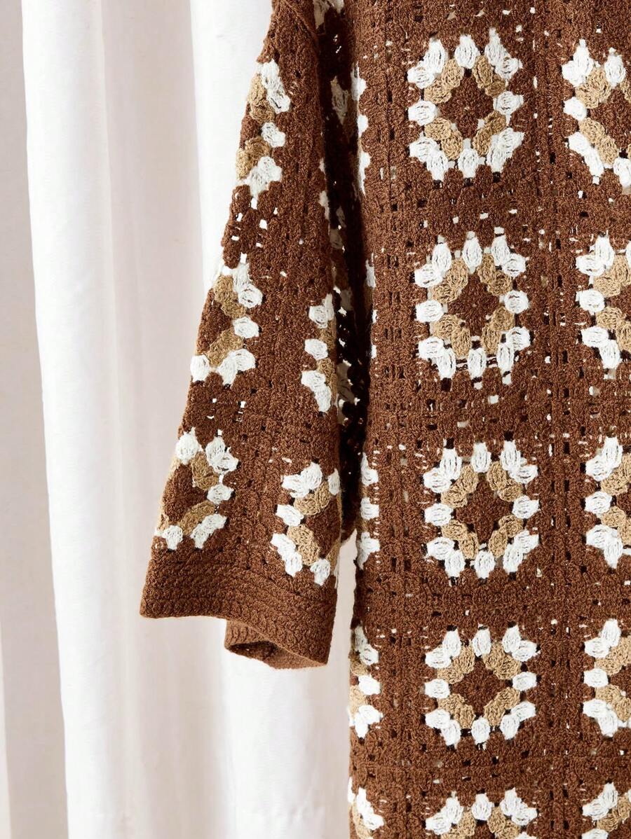 Chemises au crochet tendance homme col cubain été style vintage