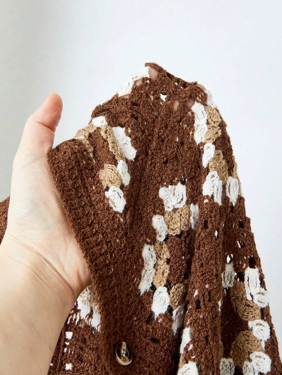 Chemises au crochet tendance homme col cubain été style vintage