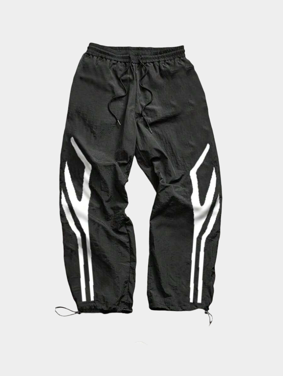 Pantalon de survêtement court à blocs de couleurs avec cordon de serrage à la taille