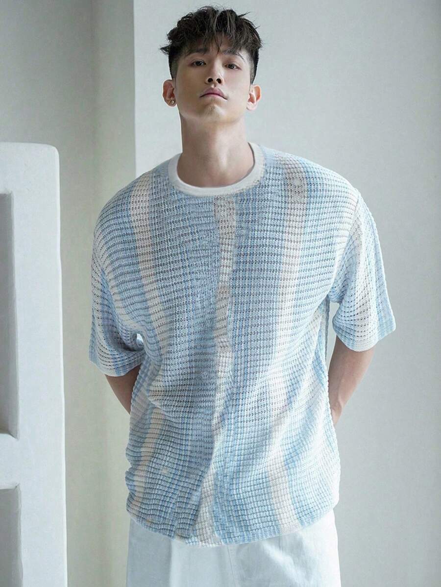 Chemise au crochet à manches courtes avec col à revers — décontractée et légère