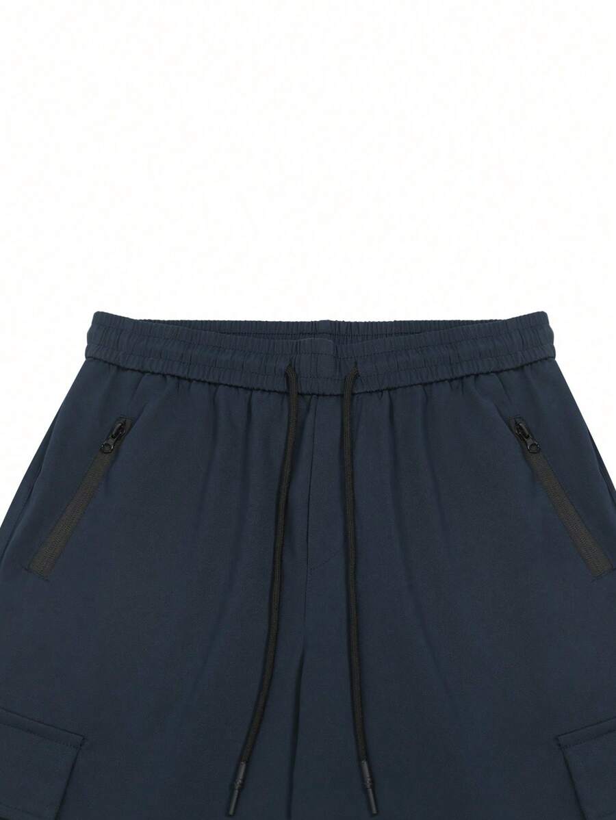 Short cargo décontracté à cordon de serrage pour homme – Utilitaire multi-poches