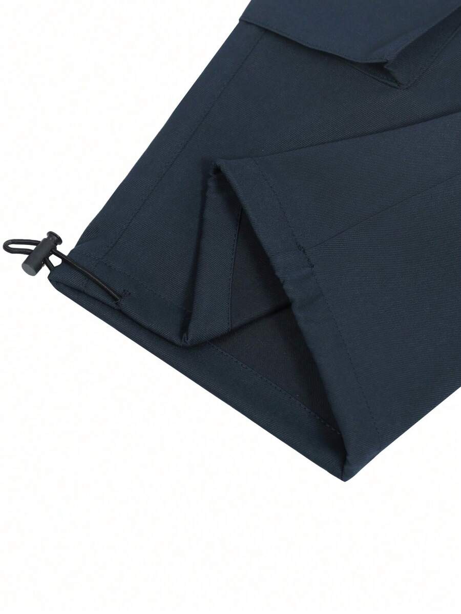 Short cargo décontracté à cordon de serrage pour homme – Utilitaire multi-poches