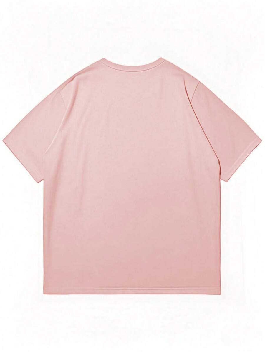 Chemise à col rond imprimée rayures style casual moderne été