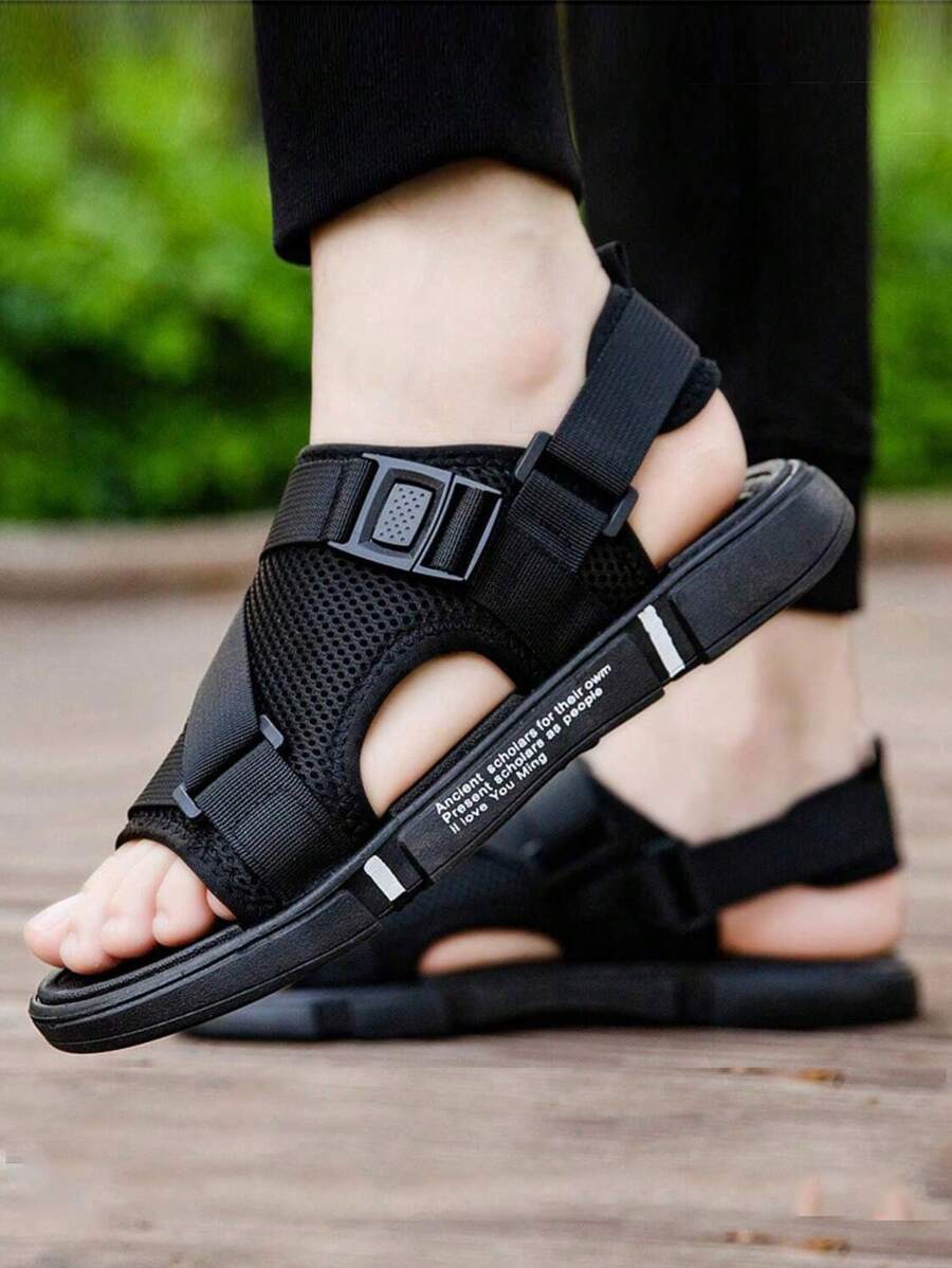 Sandales de pêcheur durables à enfiler – Tenue de plage décontractée pour homme