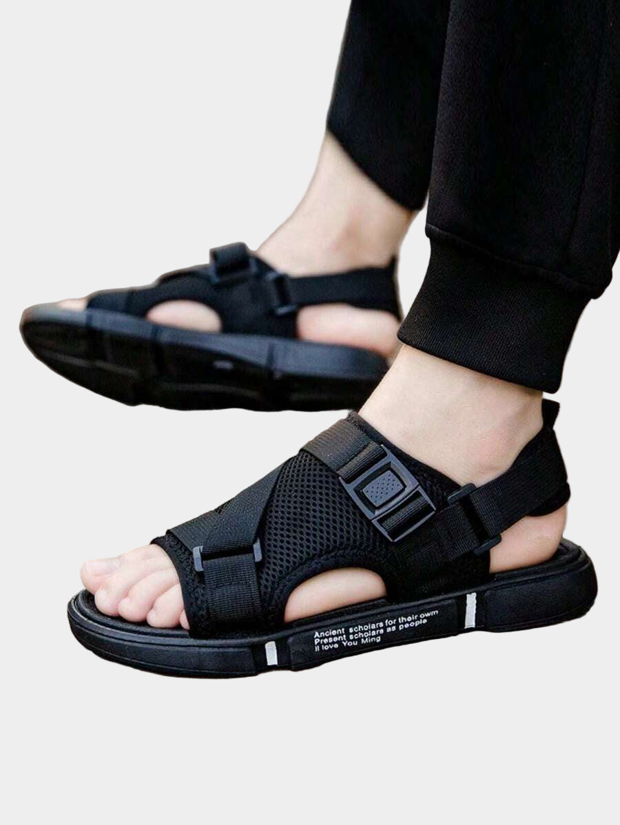 Sandales de pêcheur durables à enfiler – Tenue de plage décontractée pour homme
