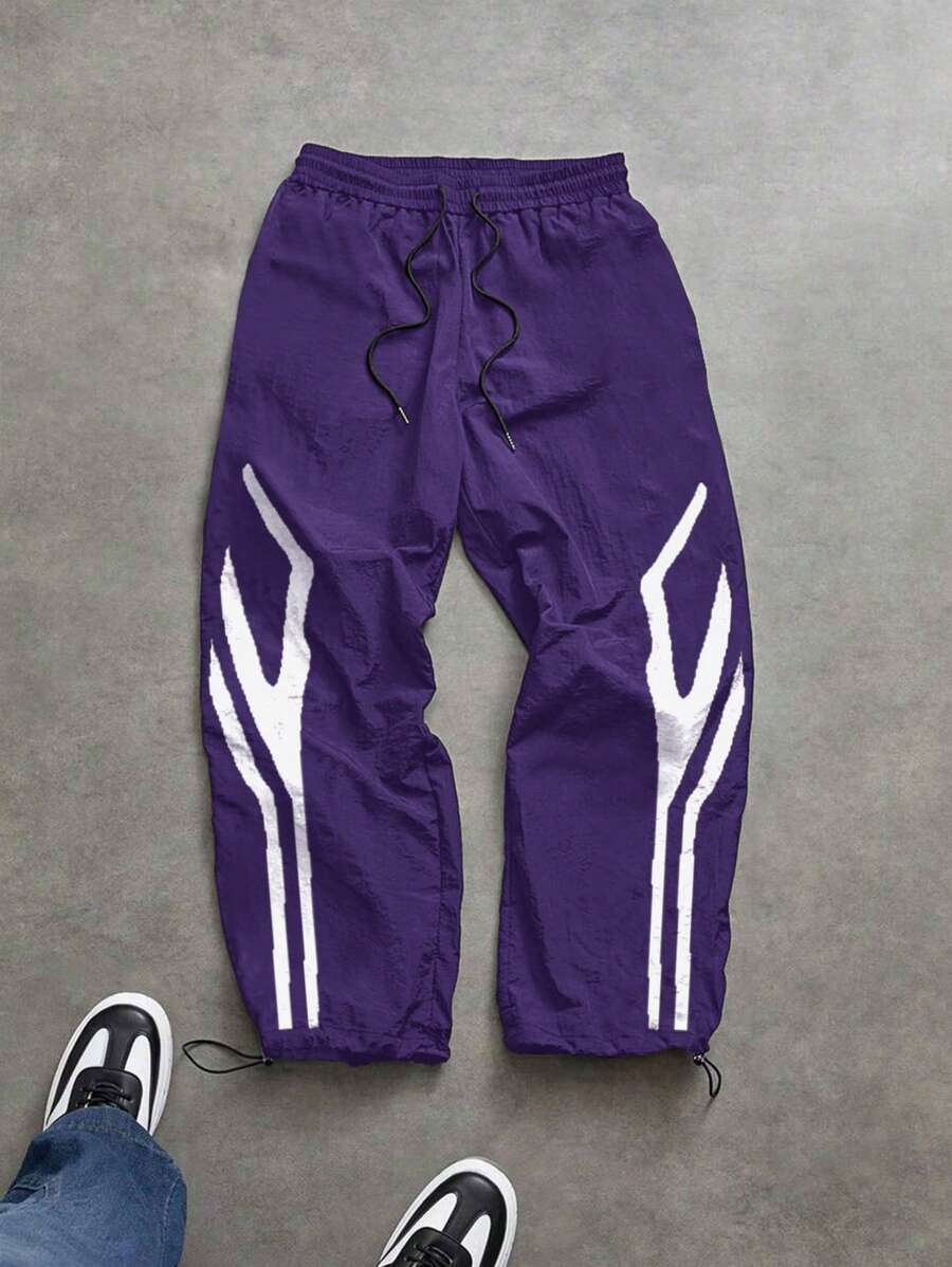 Pantalon de survêtement court à blocs de couleurs avec cordon de serrage à la taille