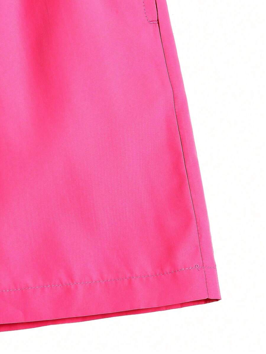 Short court décontracté de style plage avec cordon de serrage pour homme