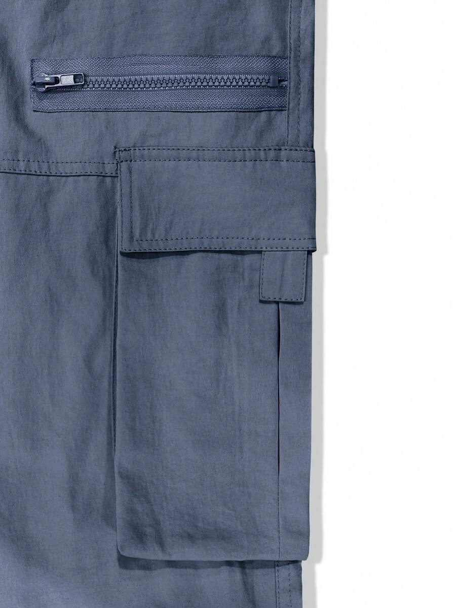 Pantalon cargo homme coupe ample avec poches rabat style décontracté