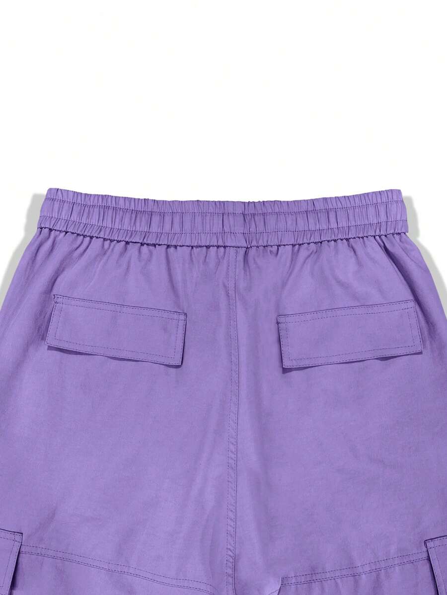 Pantalon cargo homme coupe ample avec poches rabat style décontracté
