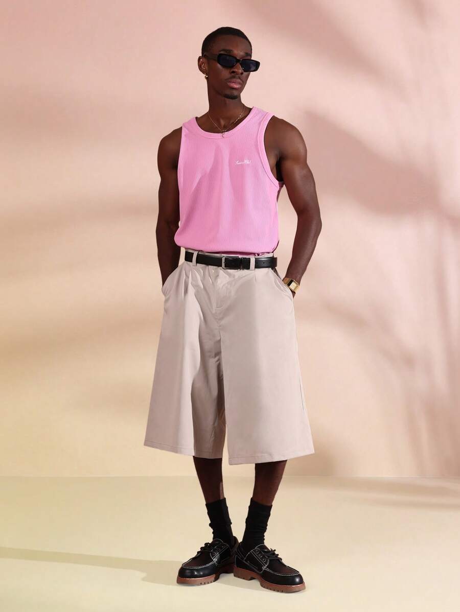 Chemises athlétique côtelé haut de gamme sans manches - Haut d'été Activewear
