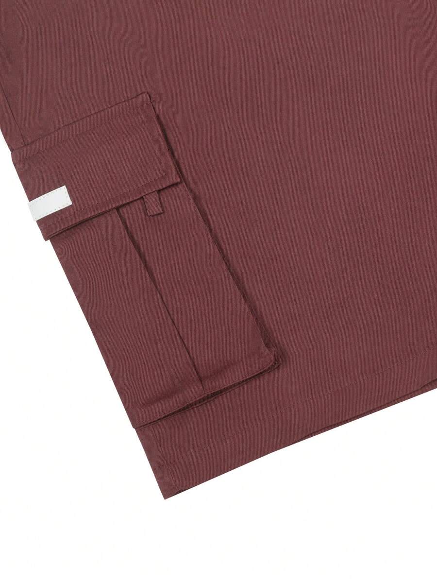 Shorts cargo pour hommes avec taille à cordon de serrage et poches latérales
