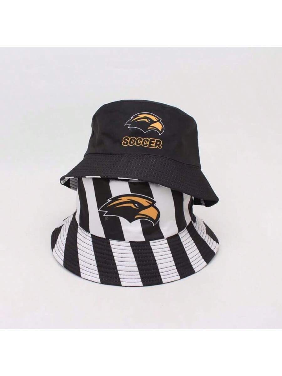 Chapeaux bobs réversible à imprimé lettres pour pare-soleil – Vêtements d'été unisexes