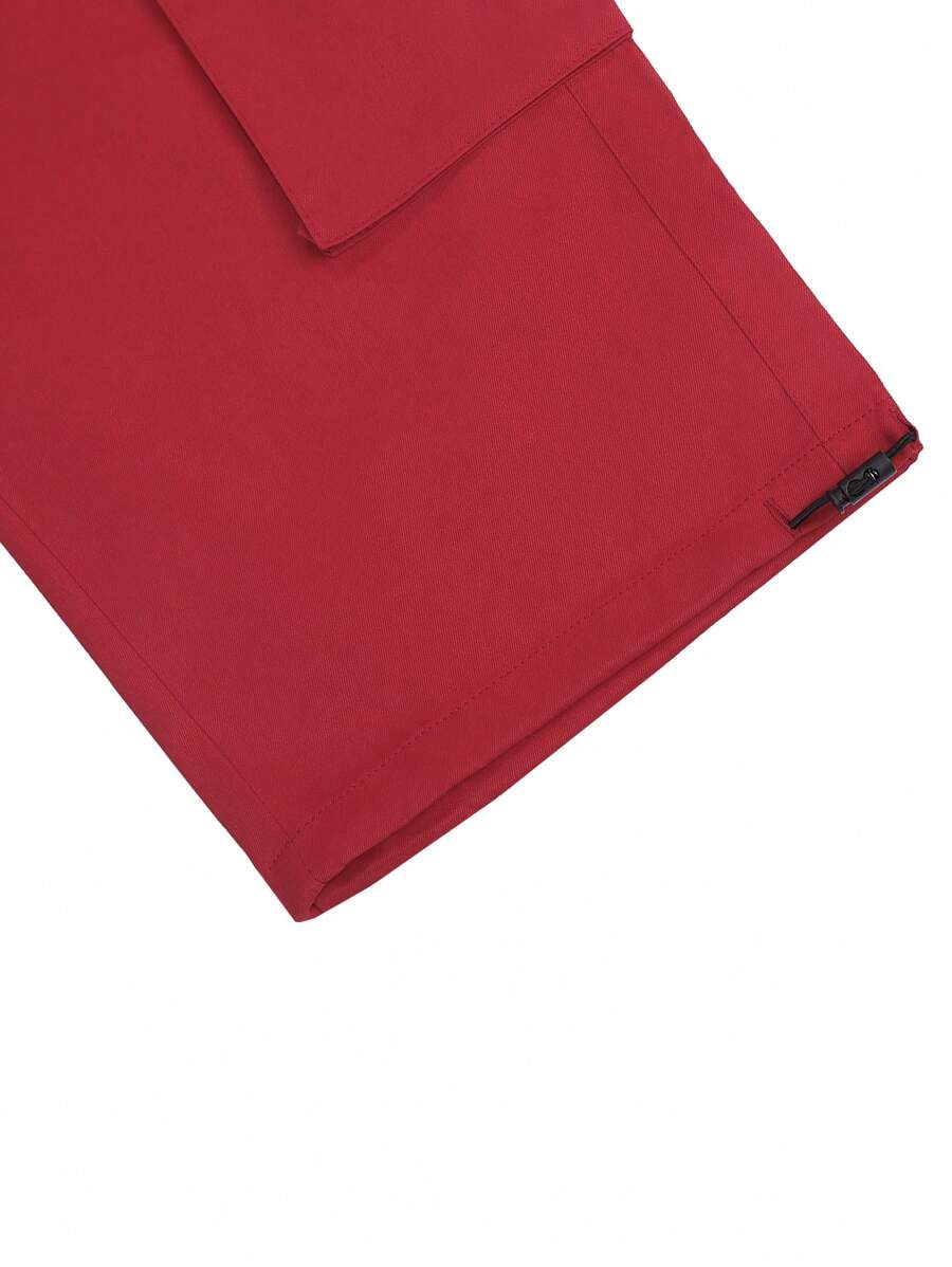 Short cargo décontracté à cordon de serrage pour homme – Utilitaire multi-poches