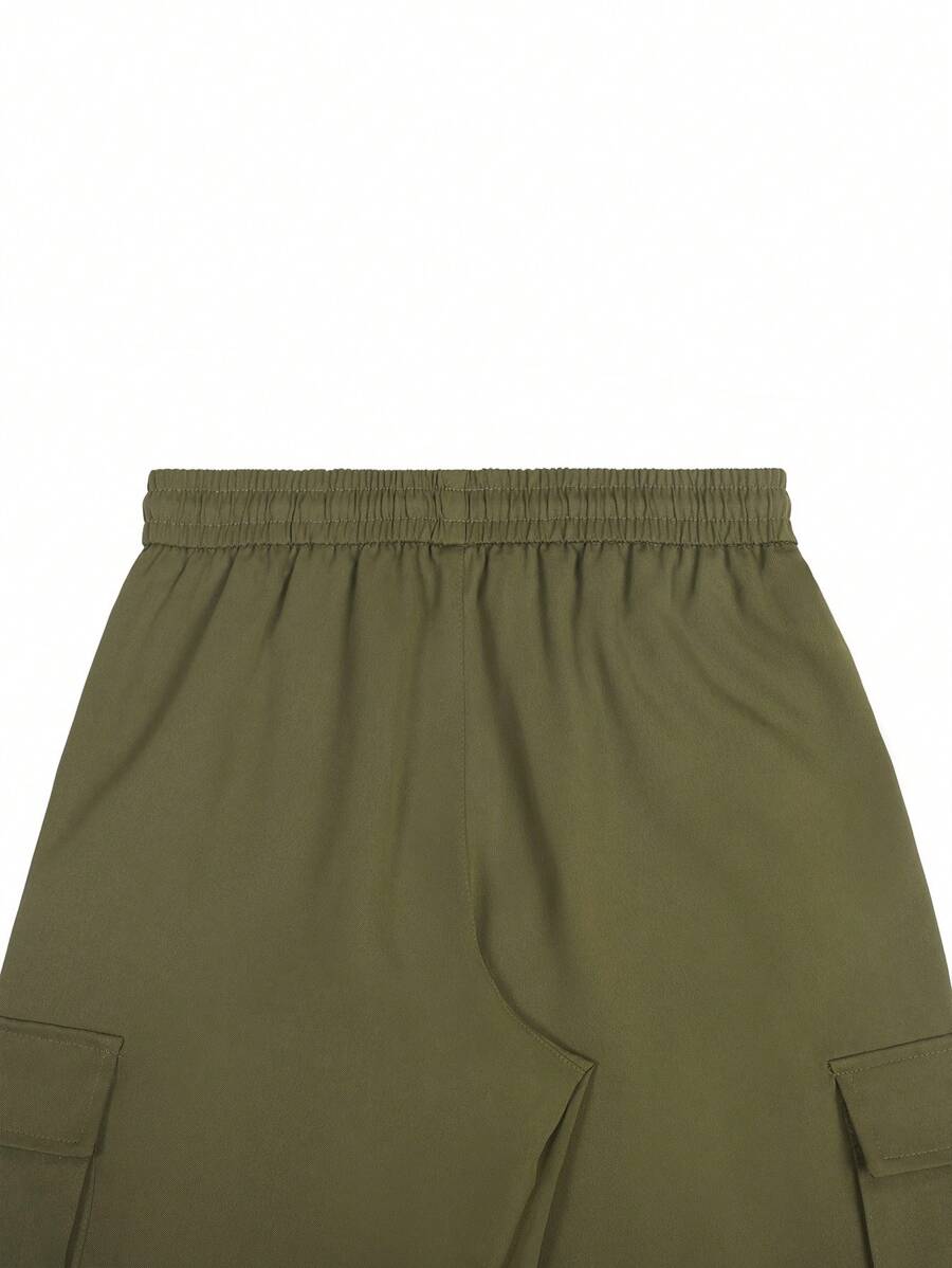 Short cargo décontracté à cordon de serrage pour homme – Utilitaire multi-poches