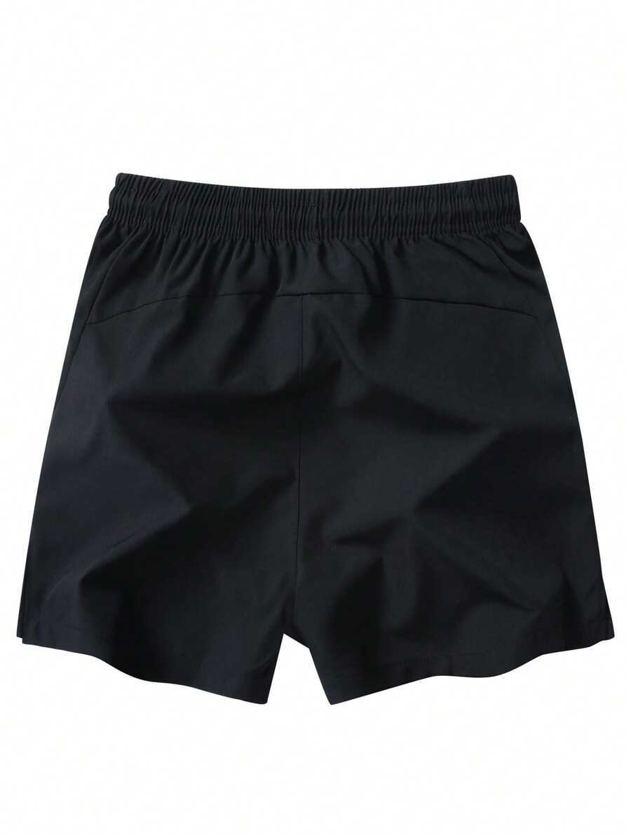 Shorts de sport taille élastique avec poches zippées et cordon