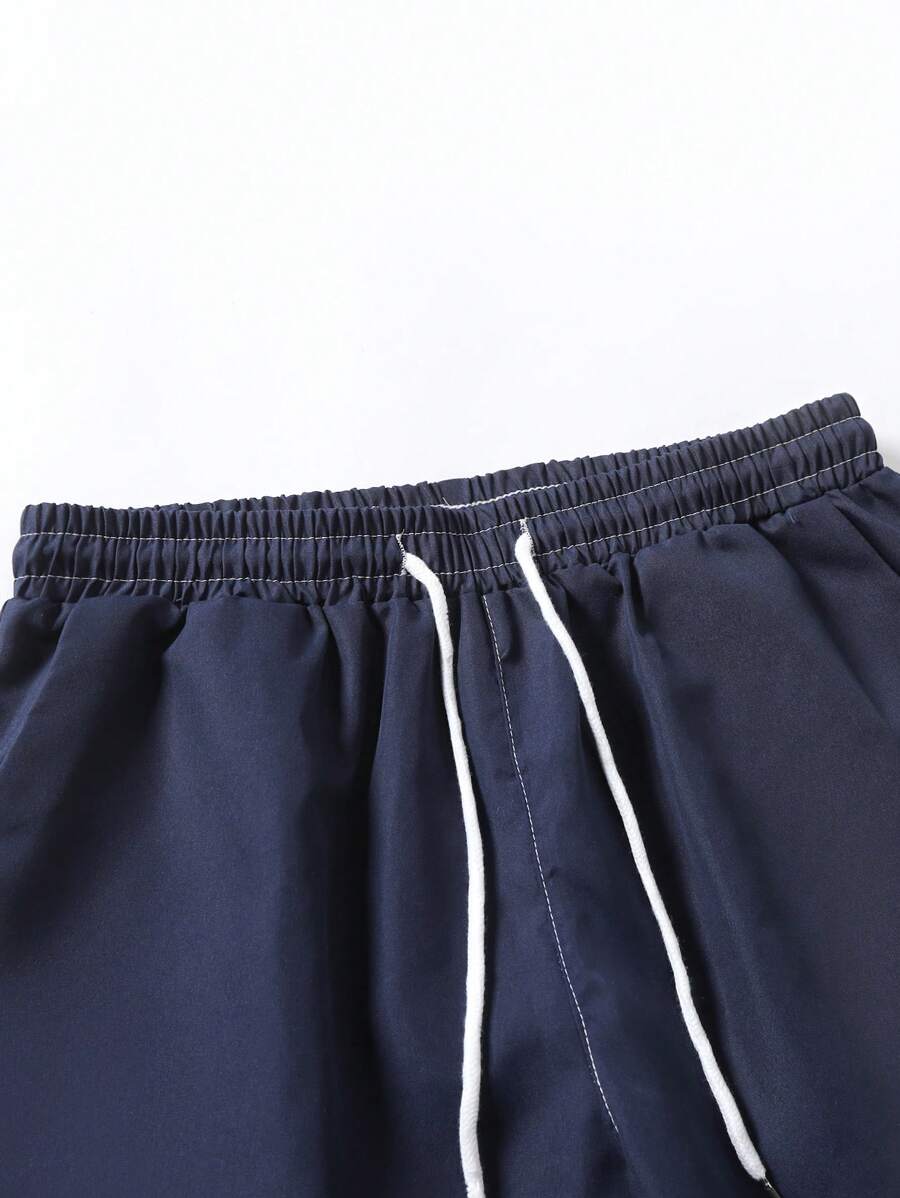 Tenue d'été décontractée à rayures deux ensembles pour hommes