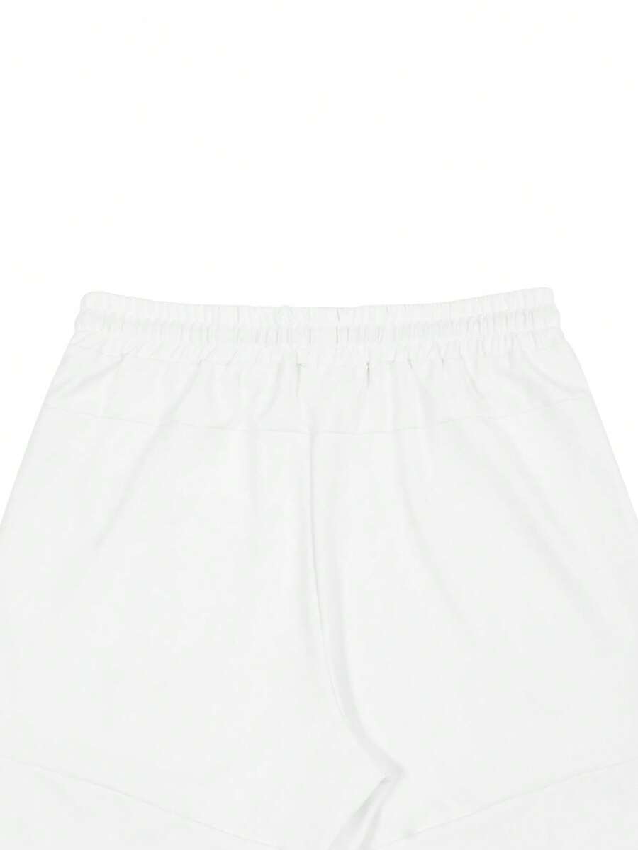 Shorts cargo pour hommes avec taille à cordon de serrage et poches latérales