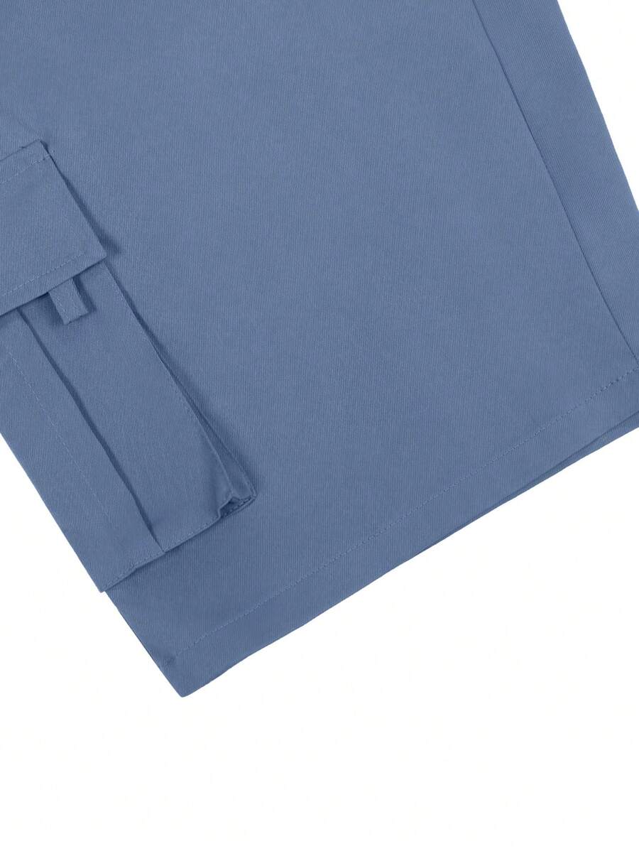 Shorts cargo pour hommes avec taille à cordon de serrage et poches latérales