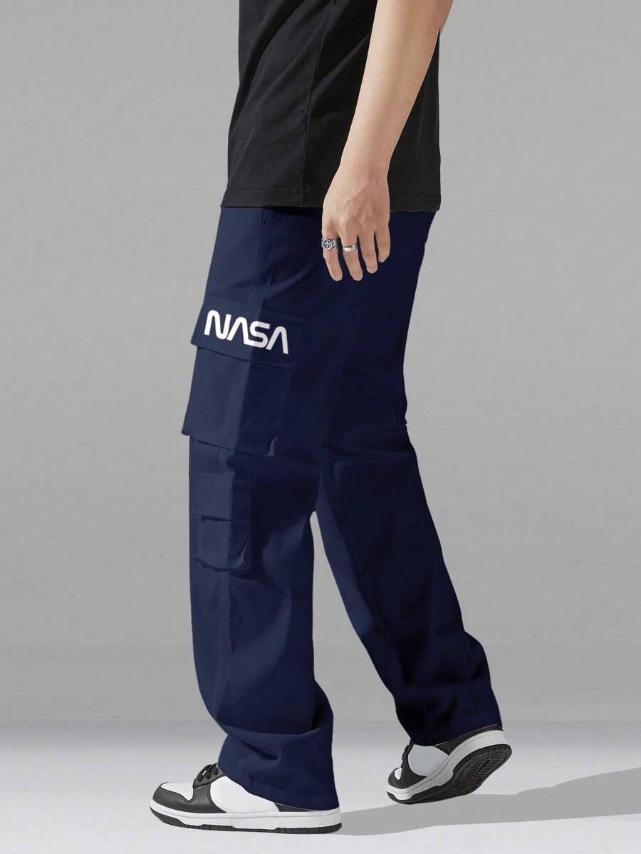 Pantalon cargo utilitaire baggy streetwear avec cordon de serrage