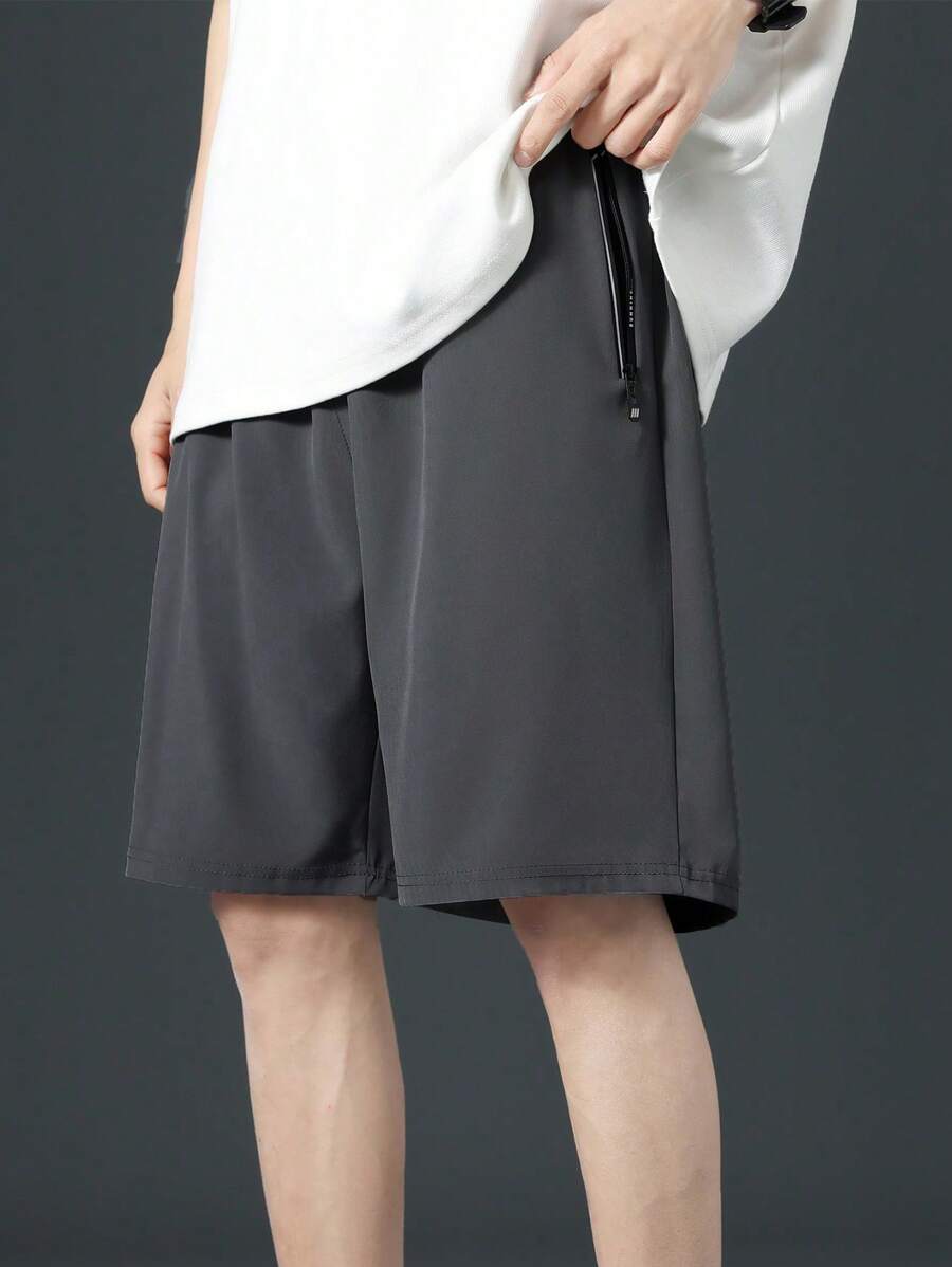 Bermuda taille haute à cordon de serrage et séchage rapide – Coupe athlétique pour homme