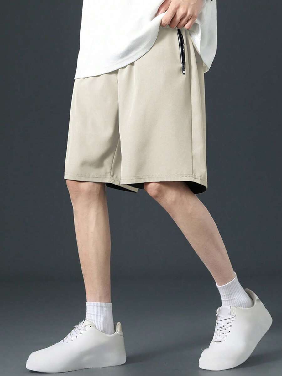Bermuda taille haute à cordon de serrage et séchage rapide – Coupe athlétique pour homme