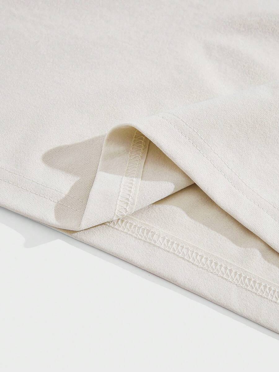 Chemise à col rond manches raglan casual style sport tendance