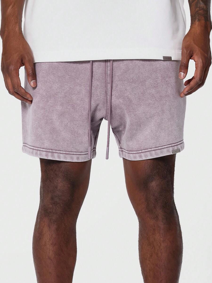 Bermuda athlétique taille haute à entrejambe bas – Style détente pour homme
