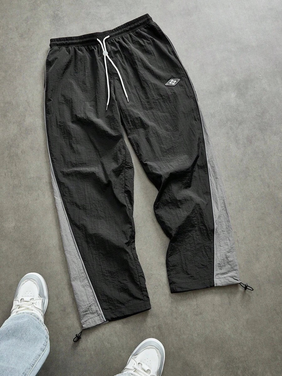 Pantalon de survêtement à séchage rapide et blocs de couleurs pour hommes